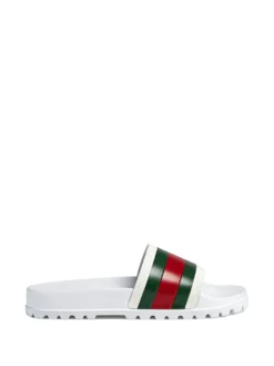 Men Gucci Web Detail Slides