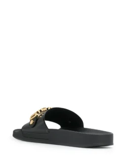 Men Moschino Logo Plaque Slides -Sebago || Giuseppe Zanotti || Castañer Shop 14895141 24431972 1000