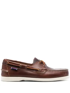 Men Sebago Docksides Portland Leather Boat Shoes