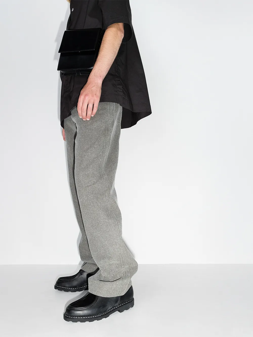 Men Paraboot Chambord Leather Derby Shoes 5 Men Paraboot Chambord Leather Derby Shoes - Image 3