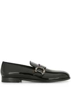 Men Dolce & Gabbana Baroque DG Logo Loafers