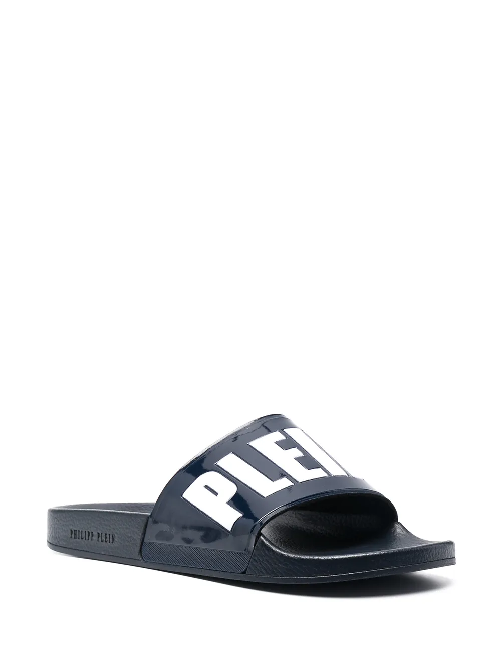 Men Philipp Plein Two-tone Logo-print Slides 4 Men Philipp Plein Two-tone Logo-print Slides - Image 2