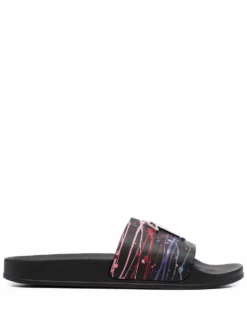 Men Giuseppe Zanotti Paint-effect Slides