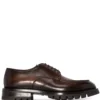 Men Santoni Ridged-sole Derby Shoes