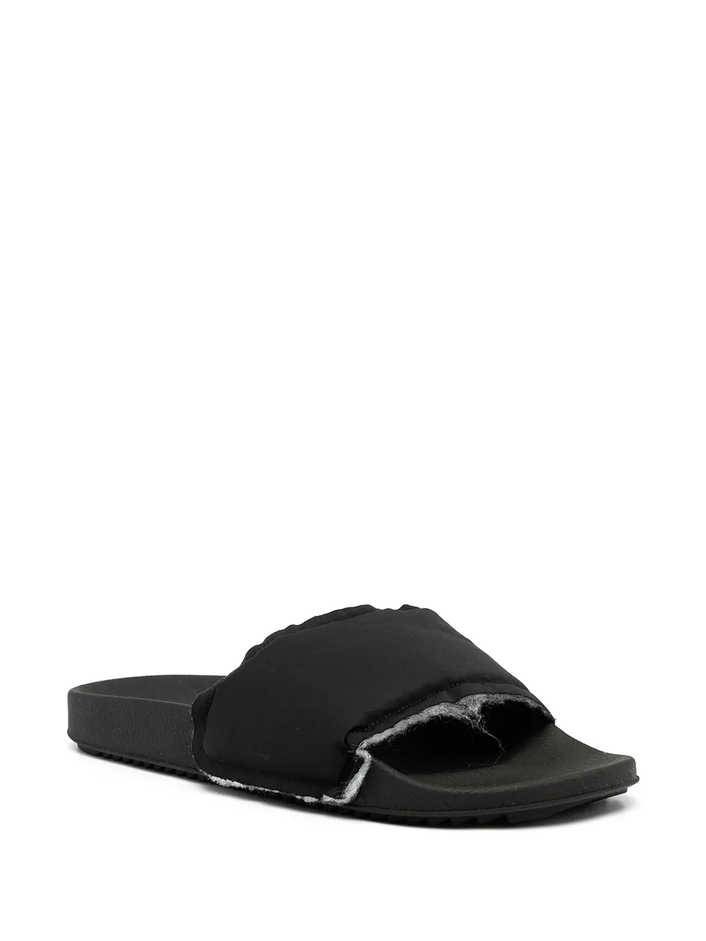 Men Rick Owens DRKSHDW Padded Black Slides 4 Men Rick Owens DRKSHDW Padded Black Slides - Image 2