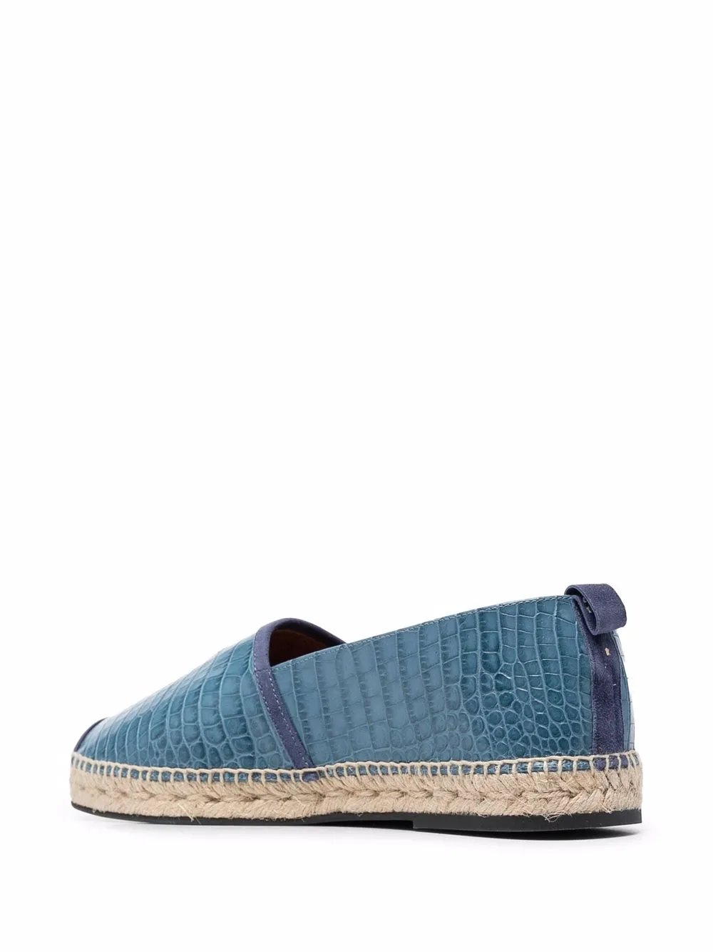 Men Philipp Plein Blue Leather Espadrilles 5 Men Philipp Plein Blue Leather Espadrilles - Image 3