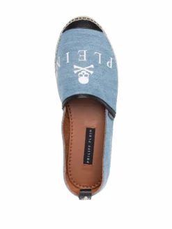 Men Philipp Plein Skull Logo Denim Espadrilles -Sebago || Giuseppe Zanotti || Castañer Shop 17353766 36243441 1000