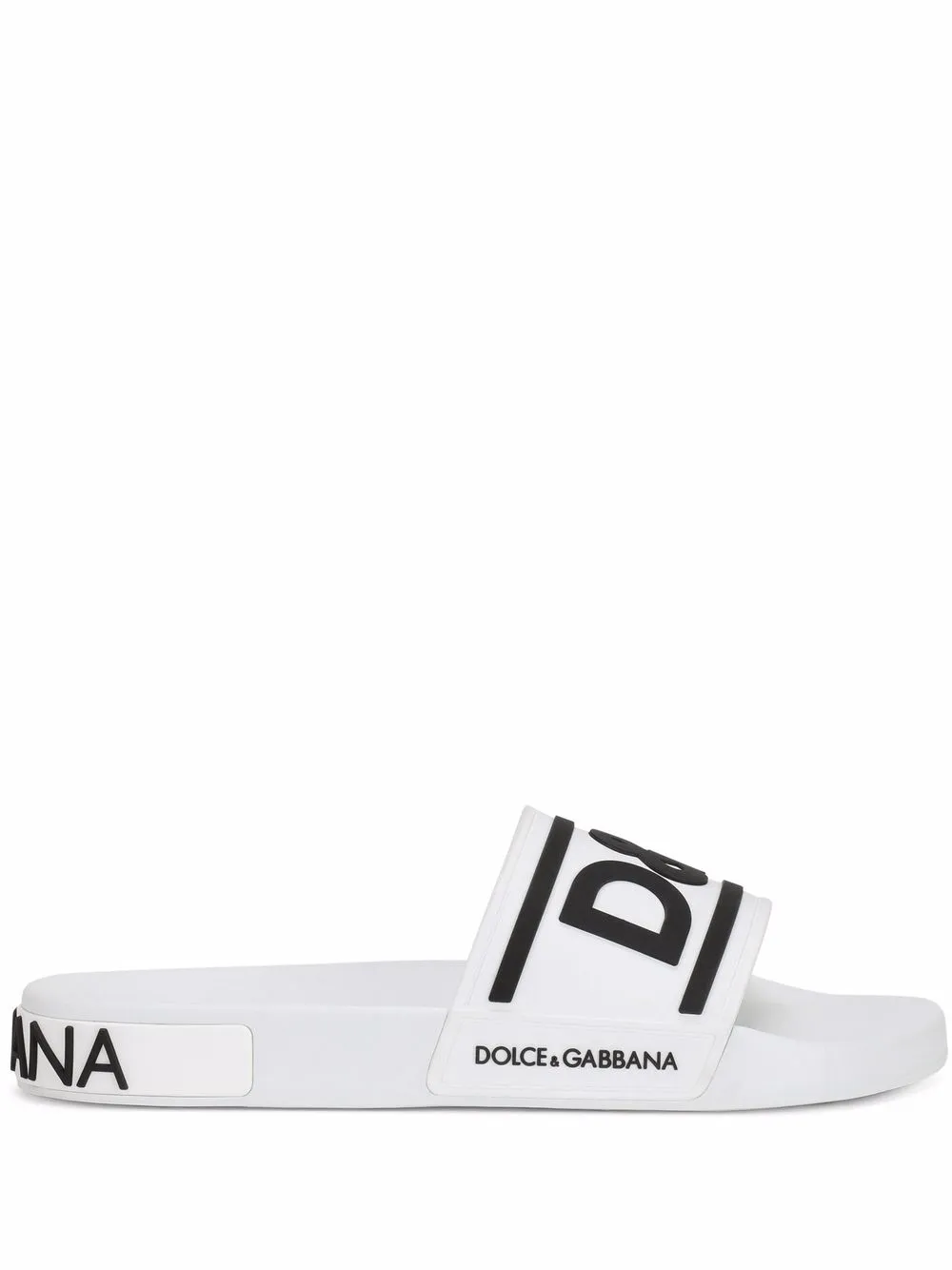 Men Dolce & Gabbana Logo-strap Slides 3 Men Dolce & Gabbana Logo-strap Slides