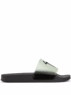 Men Giuseppe Zanotti Brett Logo Print Slides