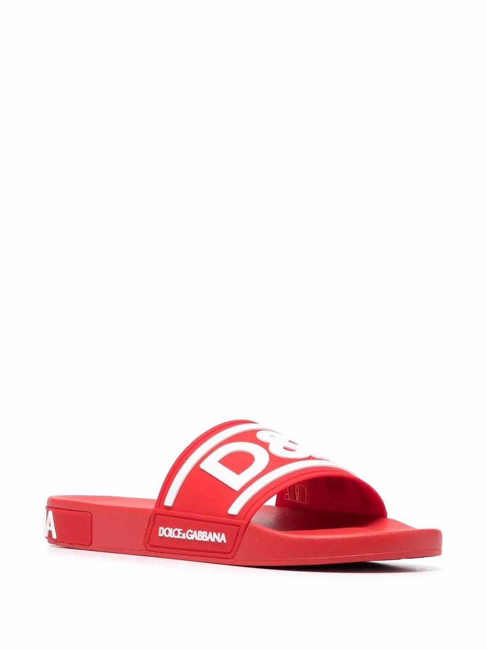 Men Dolce & Gabbana Embossed-logo Slides 4 Men Dolce & Gabbana Embossed-logo Slides - Image 2