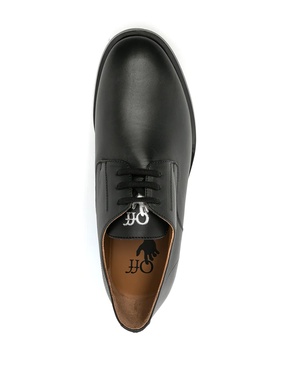 Men Off-White Contrasting-sole Derby Shoes 6 Men Off-White Contrasting-sole Derby Shoes - Image 4