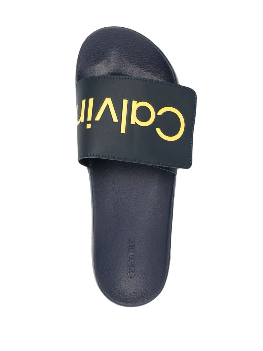 Men Calvin Klein Jeans Logo-print Touch-strap Slides 5 Men Calvin Klein Jeans Logo-print Touch-strap Slides - Image 3