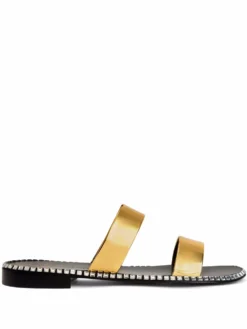 Men Giuseppe Zanotti Elektron Leather-strap Slides