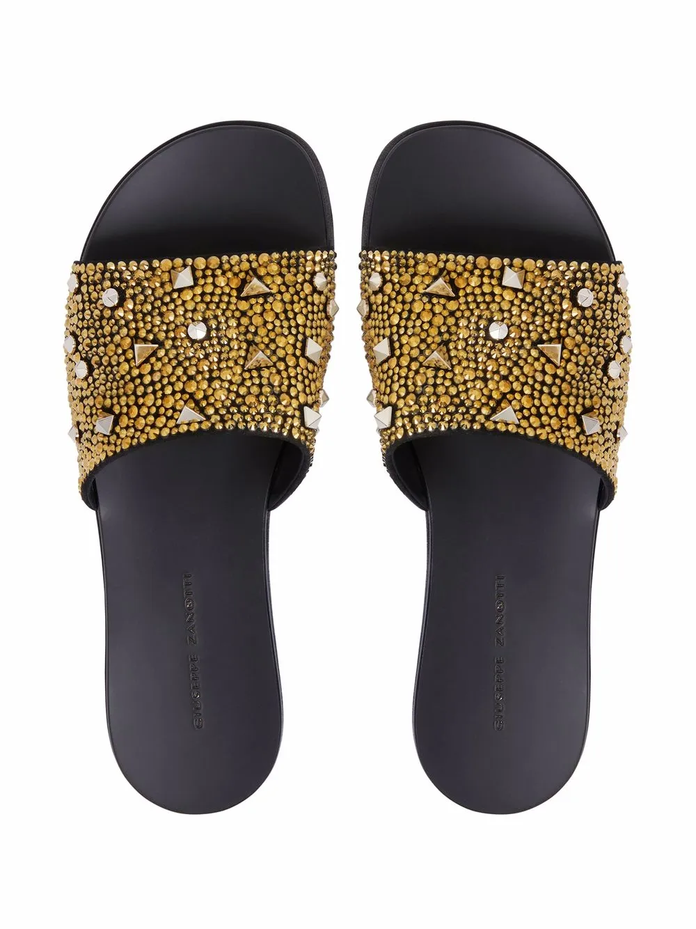 Men Giuseppe Zanotti Darrin Encrusted Slip-on Sliders 6 Men Giuseppe Zanotti Darrin Encrusted Slip-on Sliders - Image 4