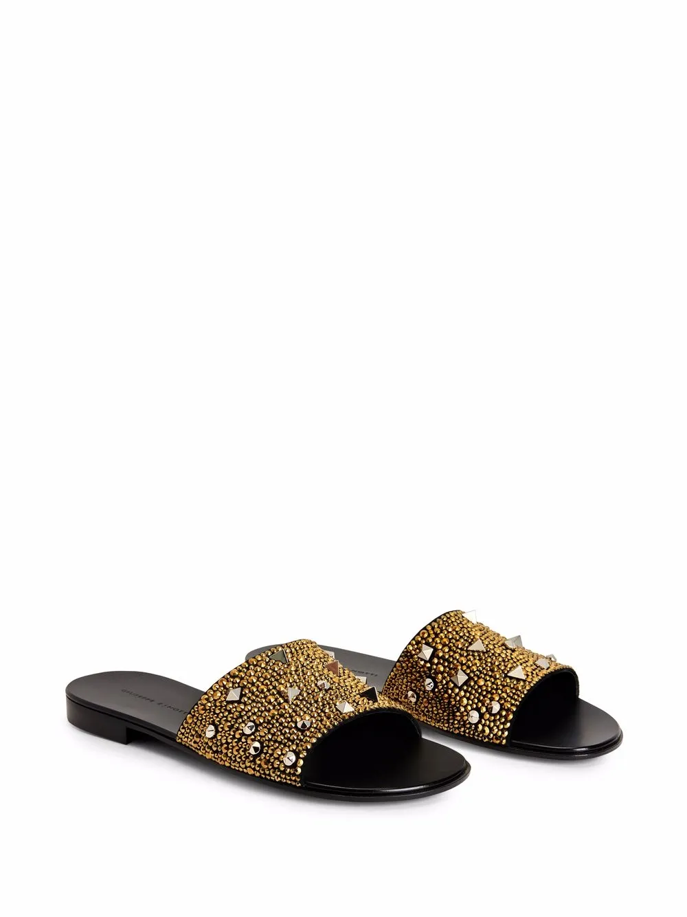 Men Giuseppe Zanotti Darrin Encrusted Slip-on Sliders 4 Men Giuseppe Zanotti Darrin Encrusted Slip-on Sliders - Image 2