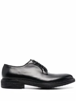 Men Premiata Lace-up Leather Derby Shoes