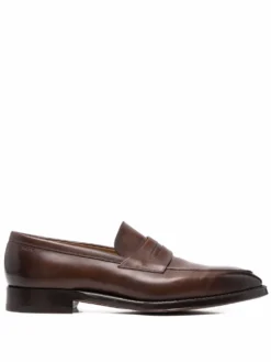 Men Bally Crossover Strap Detail Laofers