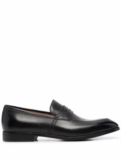 Men Bally Low-heel Leather Loafers