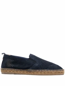 Men Castañer Joel Pierced Suede-leather Espadrilles