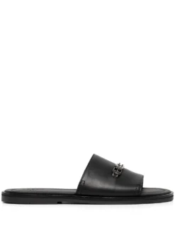 Men Bally Jacob Leather Slides