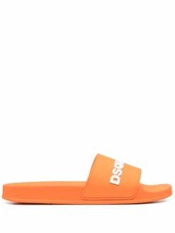 Men Dsquared2 Logo-embossed Sliders