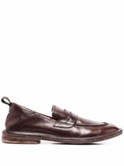 Men Moma Penny-slot Grained-leather Loafers