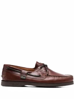 Men Paraboot Barth Lace-up Boat Shoes