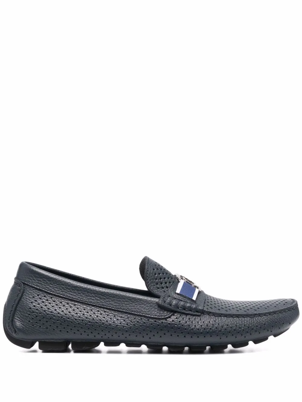 Men Casadei Perforated Leather Loafers 3 Men Casadei Perforated Leather Loafers