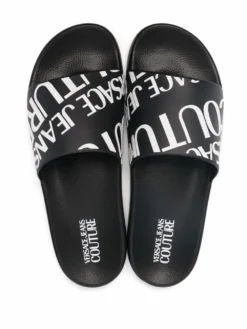 Men Versace Jeans Couture Logo Print Sliders -Sebago || Giuseppe Zanotti || Castañer Shop 18179338 38694964 1000