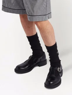 Men Prada Brushed-leather Mary Jane Shoes 11 Men Prada Brushed-leather Mary Jane Shoes -Sebago || Giuseppe Zanotti || Castañer Shop 18211805 38751325 1000