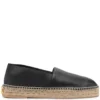 Men Valentino Garavani Logo-plaque Leather Espadrilles
