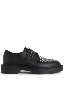 Men Giuseppe Zanotti Adric Studded Leather Loafers