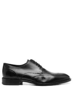 Men Baldinini Almond-toe Lace-up Derby Shoes
