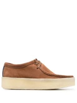Men Clarks Leather Lace-up Shoes