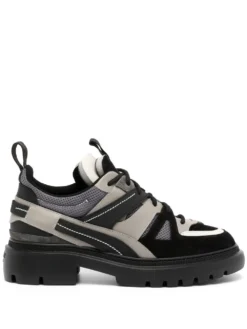 Men Bally Panelled Lace-up Shoes