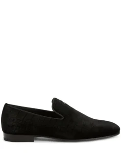 Men Giuseppe Zanotti Slip-on Velvet Loafers