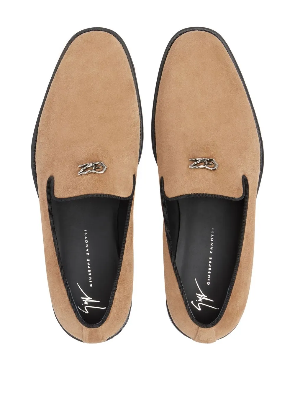 Men Giuseppe Zanotti Imrham Logo-plaque Suede Loafers 6 Men Giuseppe Zanotti Imrham Logo-plaque Suede Loafers - Image 4