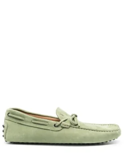 Men Tod's Laccetto Gommino Suede Loafers