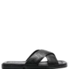 Men Versace Greca-pattern Open-toe Slides