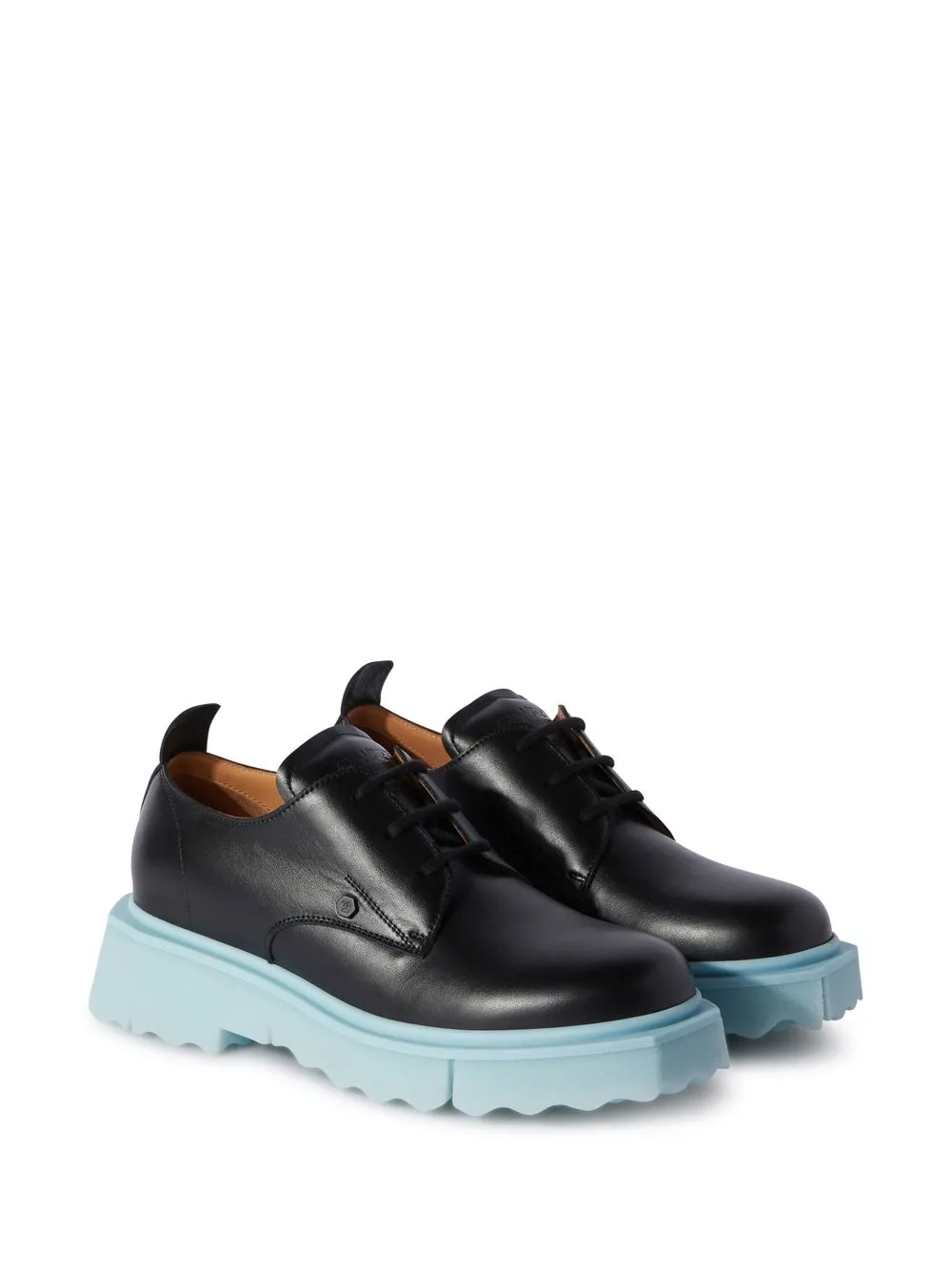Men Off-White Leather Sponge Derby 4 Men Off-White Leather Sponge Derby - Image 2