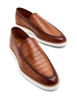 Men Magnanni Crocodile-effect Leather Loafers -Sebago || Giuseppe Zanotti || Castañer Shop 19425538 44708583 1000