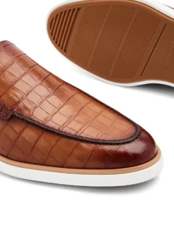 Men Magnanni Crocodile-effect Leather Loafers -Sebago || Giuseppe Zanotti || Castañer Shop 19425538 44709160 1000