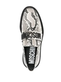 Men Moschino Rubber-logo Python-print Loafers -Sebago || Giuseppe Zanotti || Castañer Shop 19461718 44936204 1000