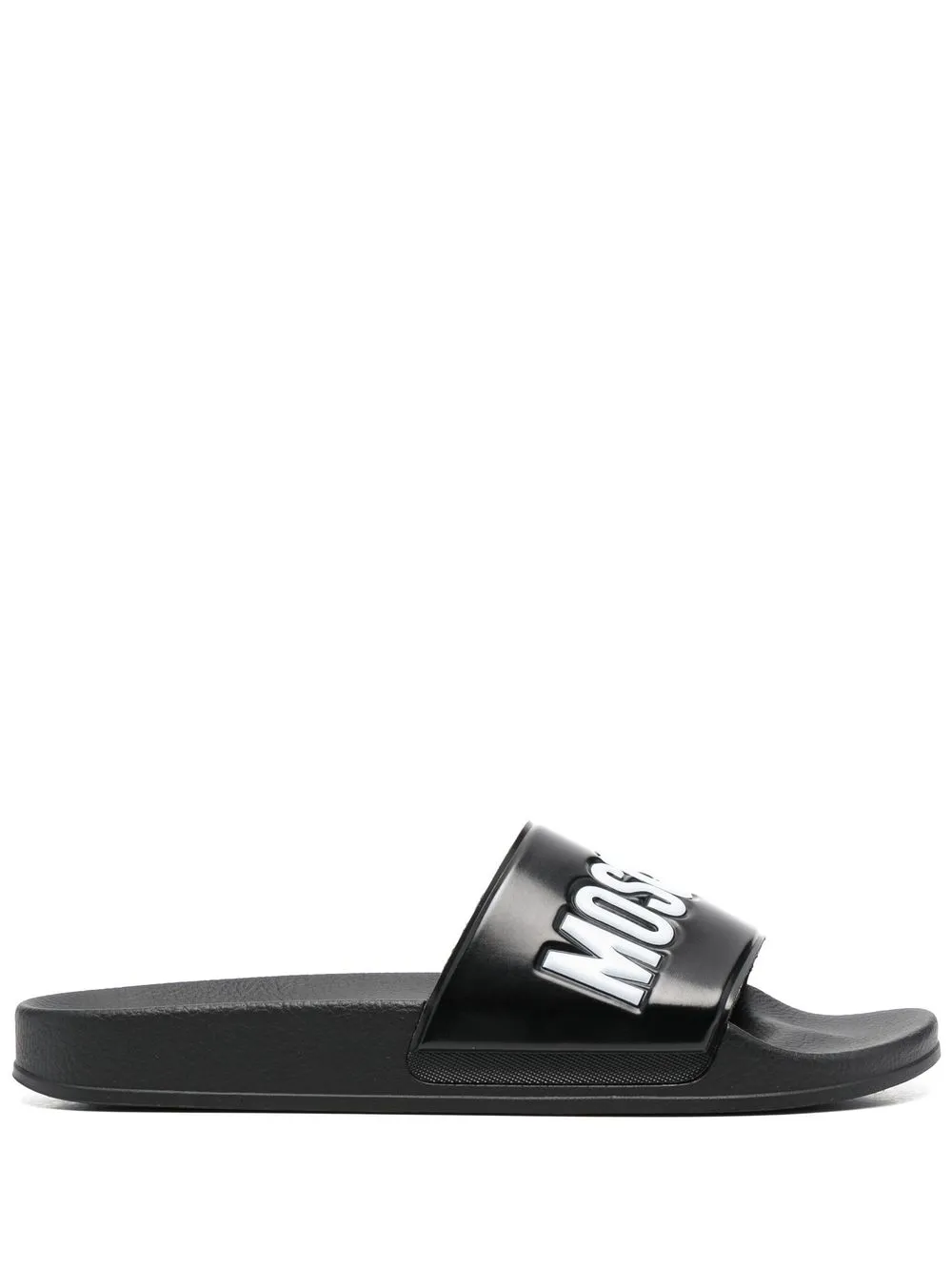 Men Moschino Embossed-logo Slides 3 Men Moschino Embossed-logo Slides