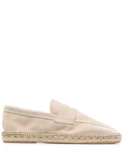 Men Eleventy Suede Penny Espadrilles