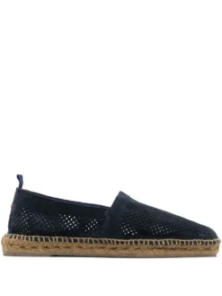Men Castañer Perforated-detail Suede Espadrilles