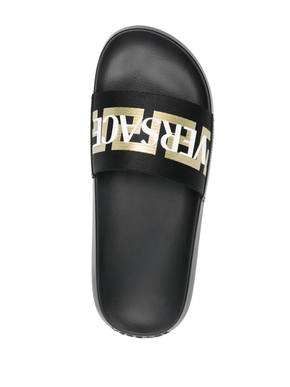Men Versace Logo-appliqué Open Toe Slides 6 Men Versace Logo-appliqué Open Toe Slides - Image 4