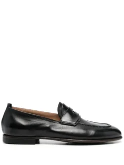 Men Silvano Sassetti Polished-finish Leather Loafers