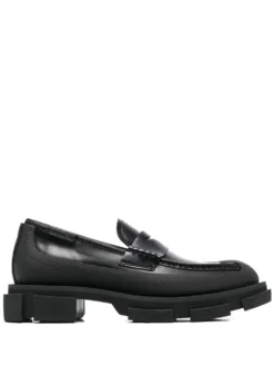 Men Both Chunky-sole Leather Loafers