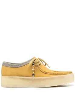Men Clarks Originals Wooden-beads Suede Boat Shoes